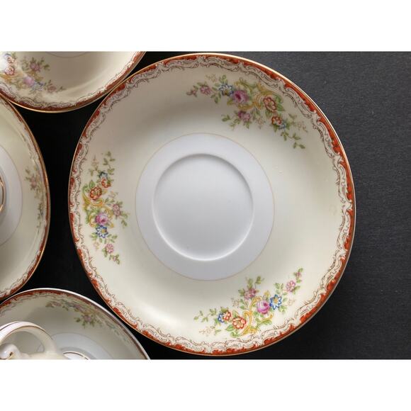 Set of 4 Grace China Teacups & Saucers | Vintage Cottagecore Teacups | 1950s - Picture 7 of 10